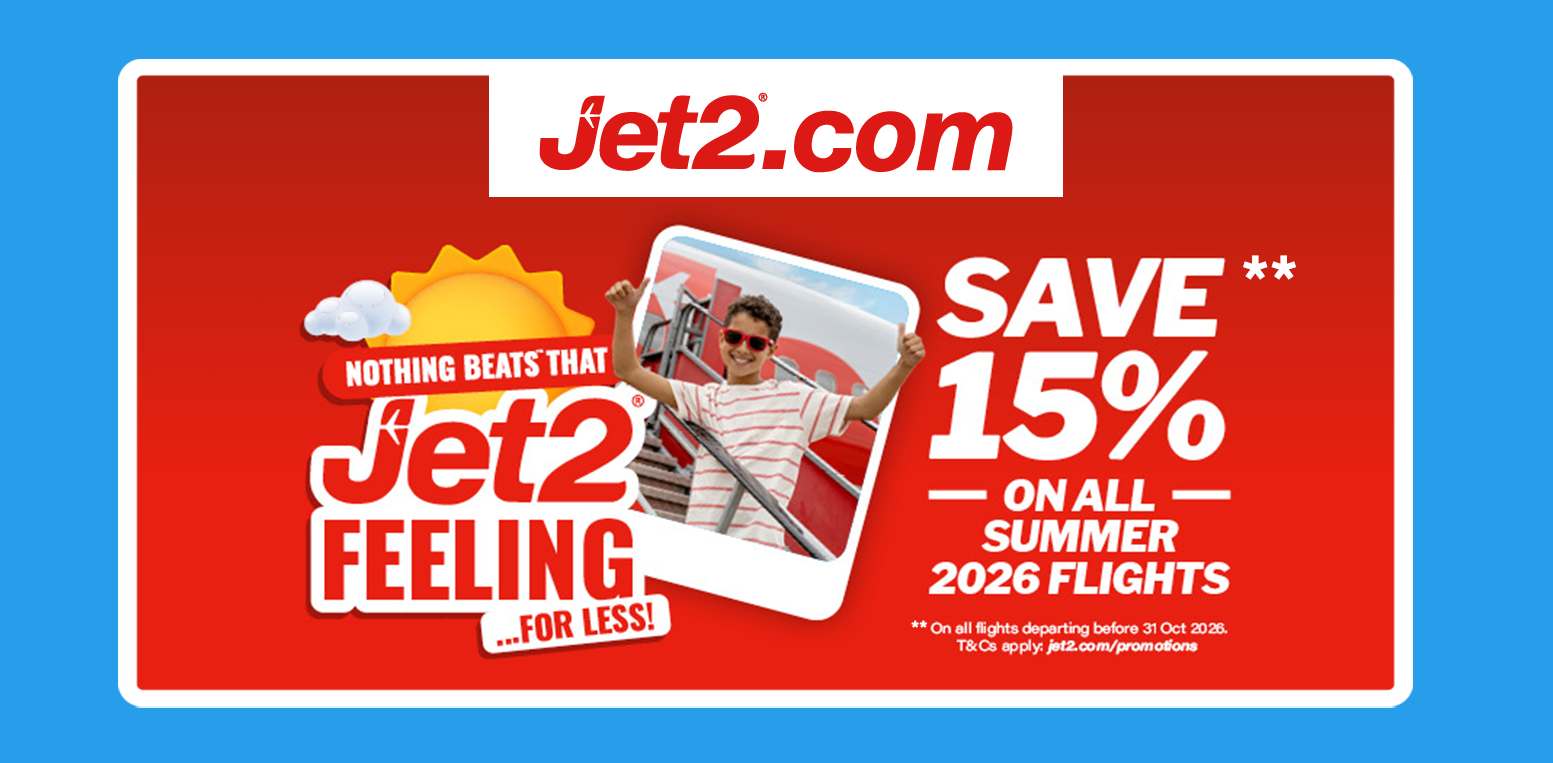 Save 15% on all flights before June